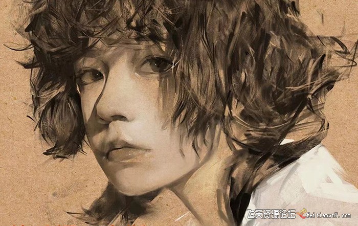 特兰 悟天 克斯2023年iPad板绘人物系统绘画教程（77节课+笔刷素材）-灵悟轻创社